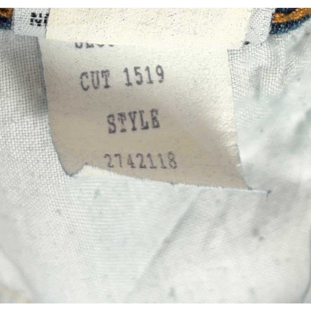 VTG L.E.I. Bootcut Jeans Juniors 1 Blue Mid Rise Denim Western Downtown Girl Y2K - Picture 12 of 12